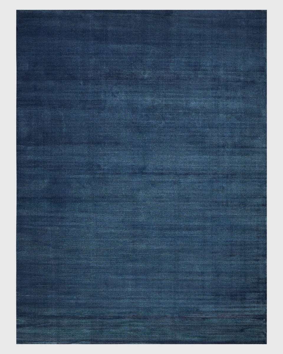 Pavia Hand-Loomed Navy Rug, 8' x 10'